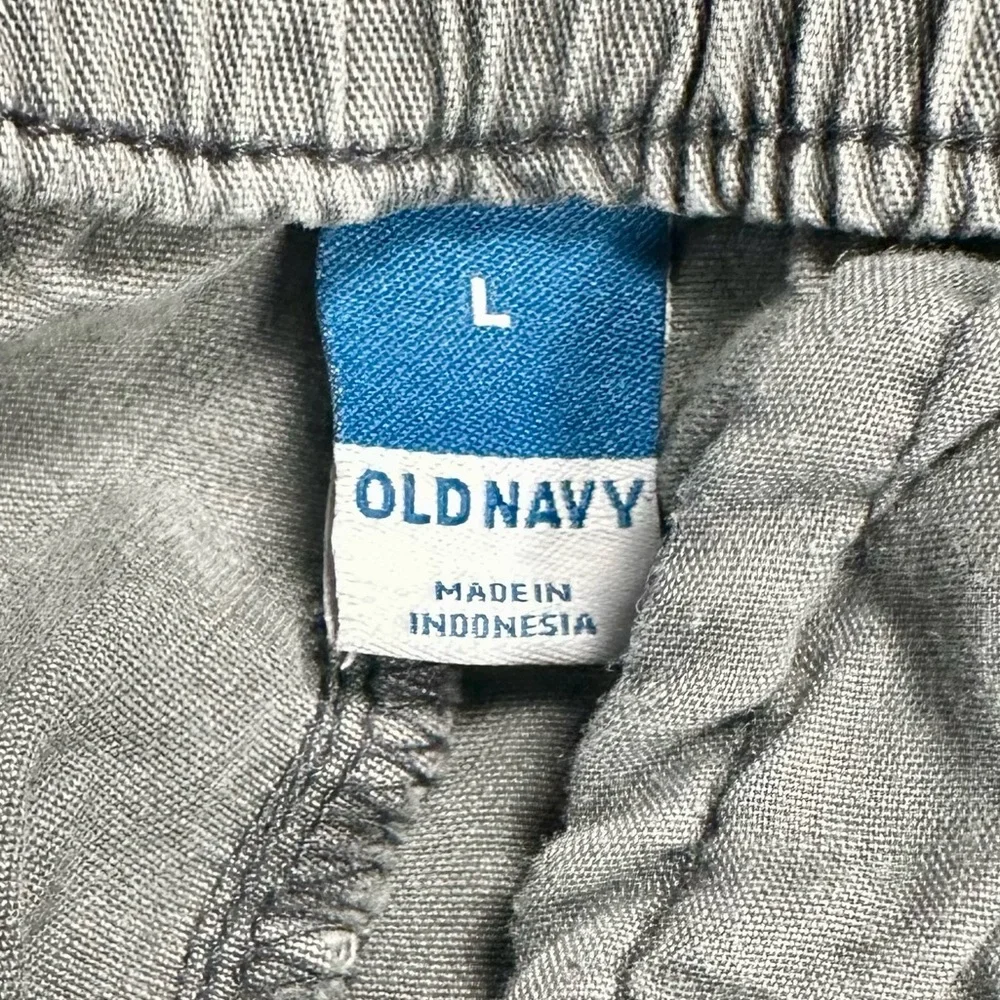 Old Navy Gray Easy Chino Pants Cotton Blend Stretch – Women’s Size Large